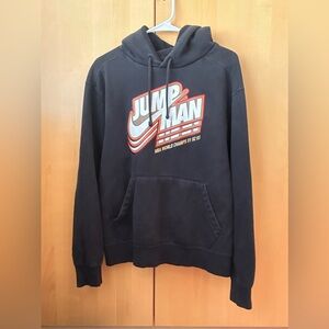 Nike Jumpman Black Hoodie with Red Accents